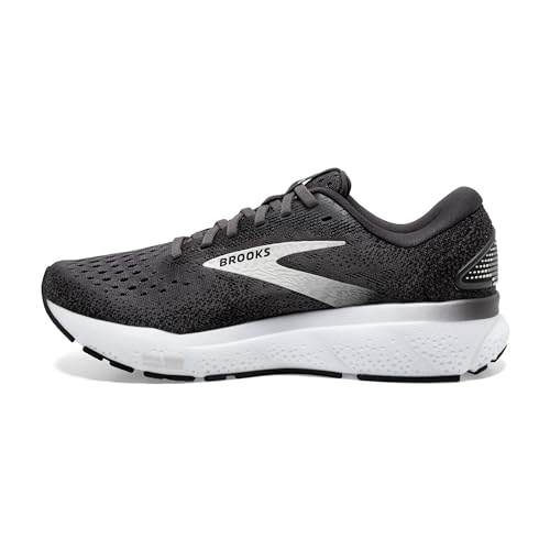 Brooks Men’s Ghost 16 Neutral Running Shoe - Black/Grey/White - Image 5