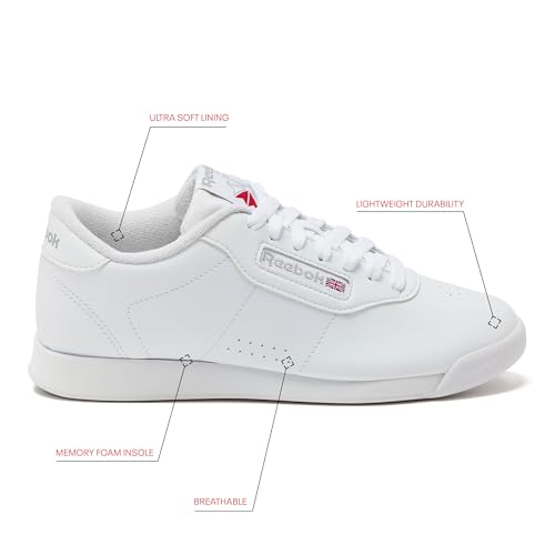 Reebok Women's Princess Running Shoe - White & Gum, Size 7.5 - Image 2