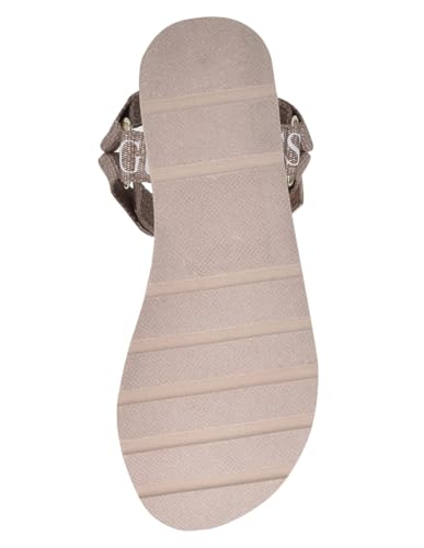GUESS Women's AVIN Rose Gold Wedge Sandal, Size 8 - Image 5