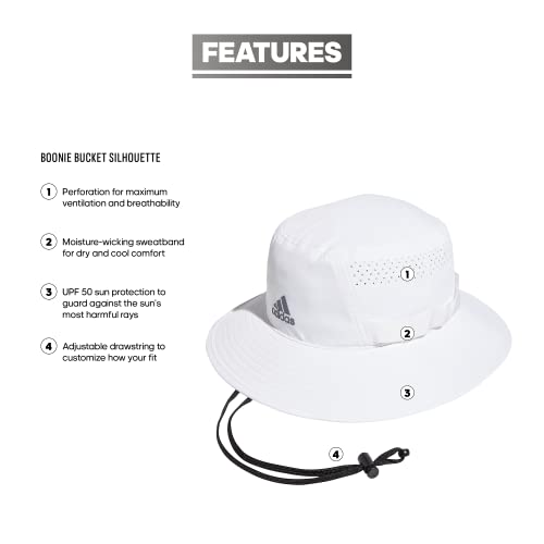 adidas Men's Victory Bucket Hat - Wide Brim Sun Protection - Image 2