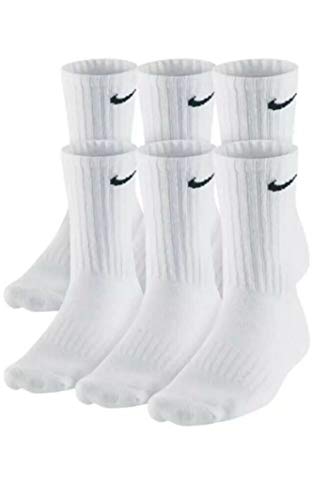 Nike Dri-Fit Cushioned Crew Socks - 6 Pairs (Large, White) - Image 2