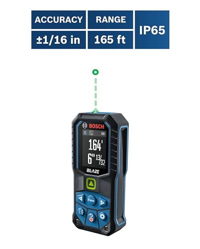 BOSCH GLM165-25G 165 Ft Blaze Green-Beam Laser Distance Measure - Image 13