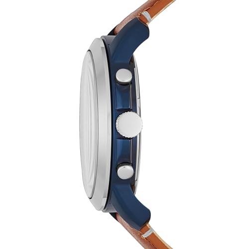 Fossil Men's Grant Chronograph Watch (Silver/Blue) - Image 2