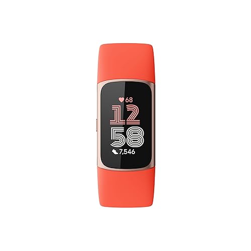 Fitbit Charge 6 Fitness Tracker with Google Apps - Gold/Coral - Image 2