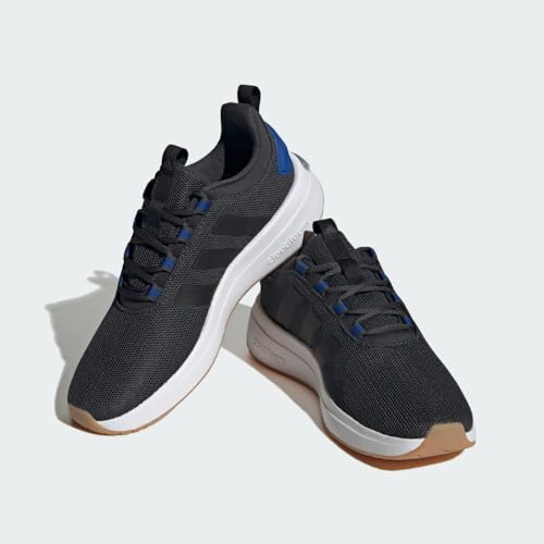 adidas Men's Racer TR23 Sneaker, Carbon/Black/Team Royal Blue, Size 10 - Image 6