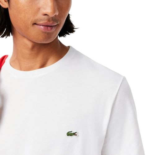 Lacoste Men's Short Sleeve Pima Cotton T-Shirt - White, X-Large - Image 2