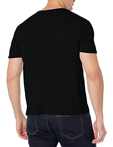 Lacoste Men's V-Neck Cotton Tee in Black - Large - Image 4