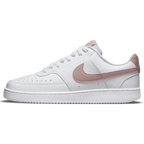 Nike Women's Court Vision Low Next Nature Shoes - White/Pink Oxford, Size 9.5