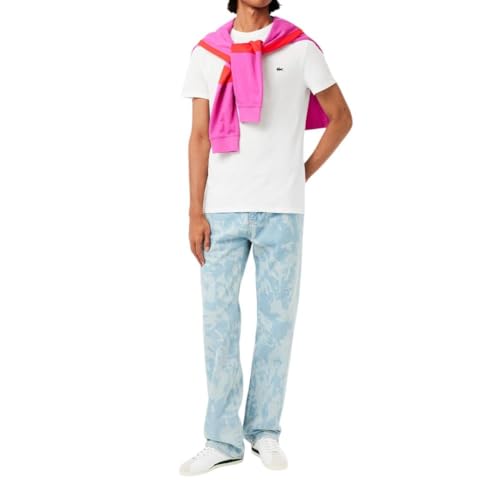 Lacoste Men's Short Sleeve Pima Cotton T-Shirt - White, X-Large - Image 4