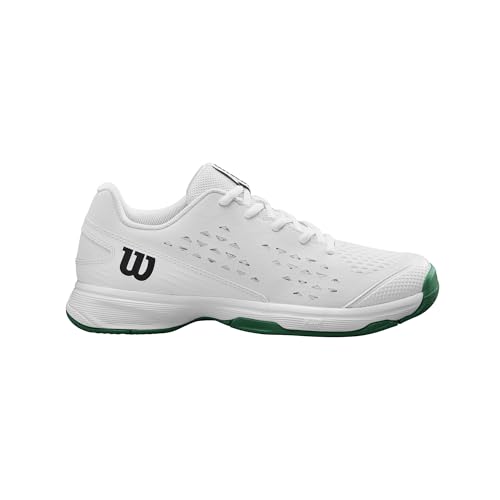 WILSON Rush Pro Lite Junior Tennis Shoes – White/Bosphorus