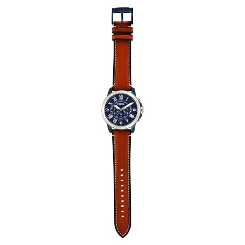 Fossil Men's Grant Chronograph Watch (Silver/Blue) - Image 3