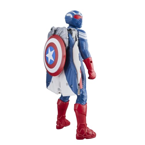 Marvel Avengers Captain America Flight Mode Action Figure - 9-Inch - Image 6