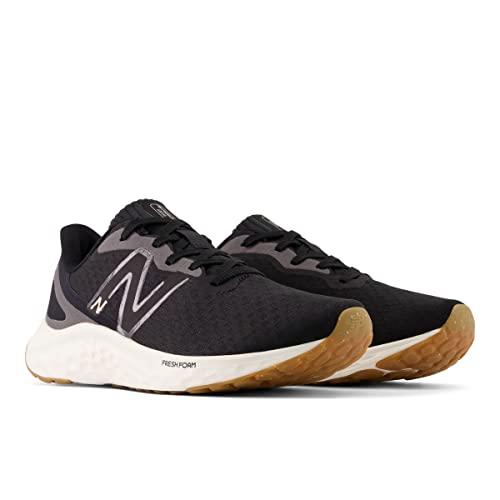 New Balance Women's Fresh Foam Arishi V4 Running Shoe - Black/Light Gold Metallic/Gum - Image 4