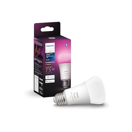 Philips Hue Smart 75W A19 LED Bulb - Color-Changing Ambiance