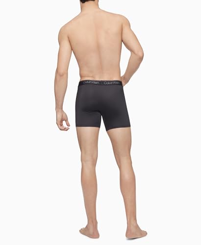 Calvin Klein Men's Micro Stretch 3-Pack Boxer Briefs - Black - Image 3