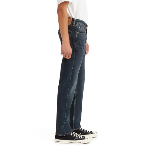 Levi's Men's 505 Regular Fit Jeans - Dark Stonewash 34W x 32L - Image 2
