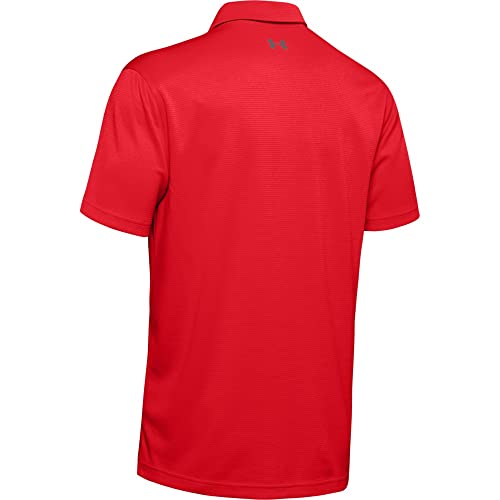 Under Armour Men's Tech Golf Polo - Red/Graphite, 3X-Large Tall - Image 6
