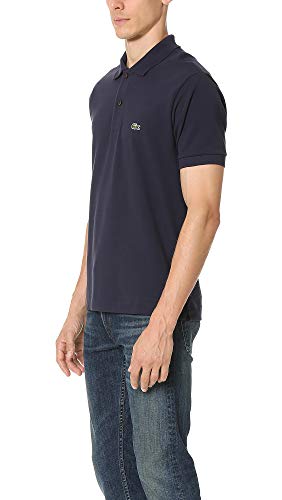 Lacoste Men's Classic Navy Polo Shirt, Size Small - Image 3