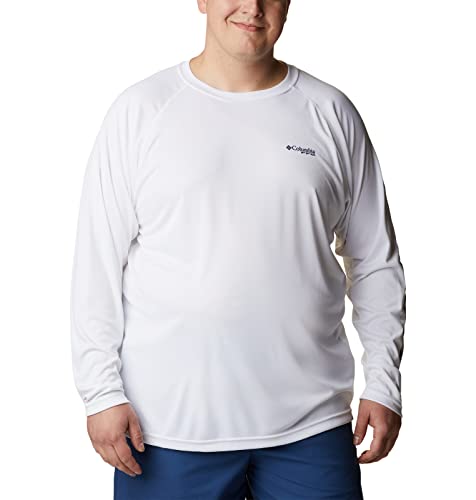 Columbia Men's Terminal Tackle Long Sleeve Fishing Shirt - White/Nightshade Logo - Image 6