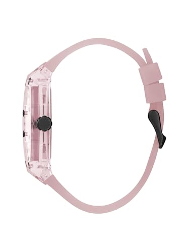 GUESS Men's 43mm Watch - Pink Strap, Black Dial - Image 2