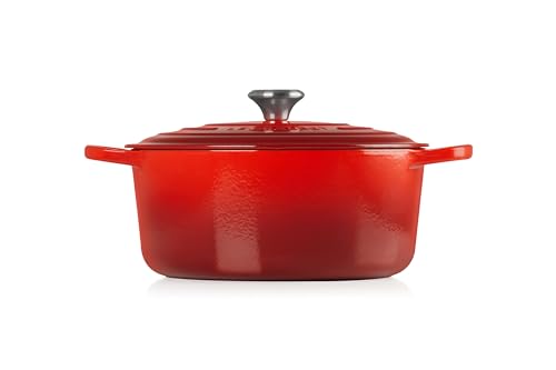 Le Creuset 7.25 qt. Cast Iron Dutch Oven - Cerise - Image 4