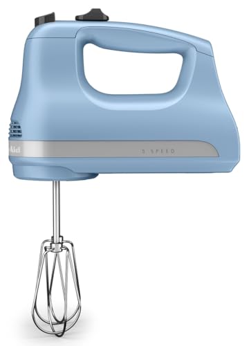 KitchenAid® 5-Speed Ultra Power™ Hand Mixer, Velvet Blue - Image 2