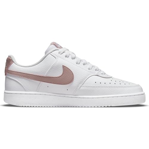 Nike Women's Court Vision Low Next Nature Shoes - White/Pink Oxford, Size 9.5 - Image 5