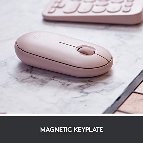 Logitech Pebble Wireless Mouse - Pink Rose - Image 8