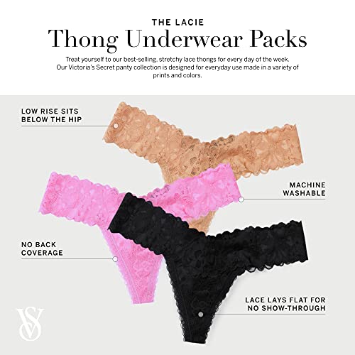 Victoria's Secret Women's Lace Thong Underwear - Multi Pack - Image 3