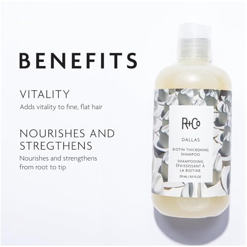 R+Co Dallas Thickening Shampoo - Biotin Infused, Vegan, Cruelty-Free - Image 2