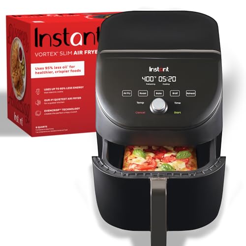 Instant Pot Vortex Slim XL 6QT Air Fryer – Quiet, Versatile, Space-Saving