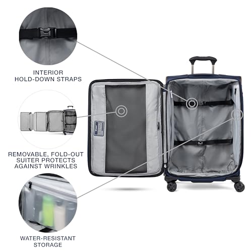 Travelpro Crew Classic Expandable Spinner Luggage - Patriot Blue, 25-inch - Image 5