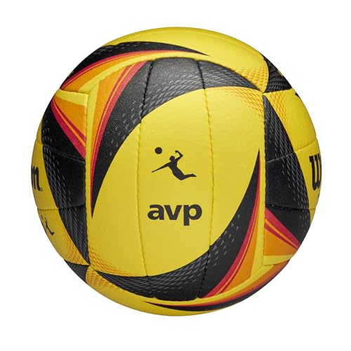 WILSON AVP OPTX Game Volleyball - Official Size, Yellow/Black - Image 4