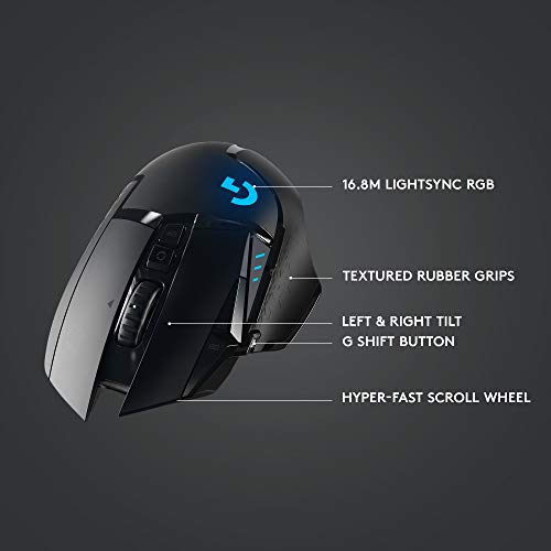 Logitech G502 Lightspeed Wireless Gaming Mouse - Black - Image 6