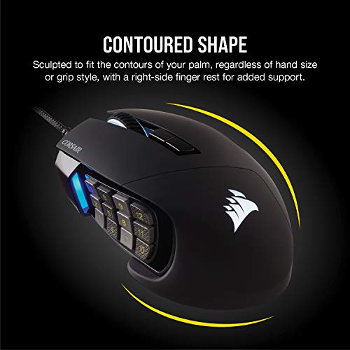 Corsair SCIMITAR RGB ELITE Gaming Mouse - 18,000 DPI & 17 Programmable Buttons - Image 5