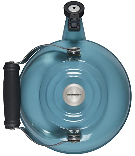 Le Creuset Enamel On Steel Whistling Tea Kettle, 1.7 qt., Caribbean - Image 3