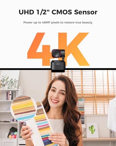 OBSBOT Tiny 2 Lite 4K Webcam for PC - AI Tracking & Gesture Control - Image 2
