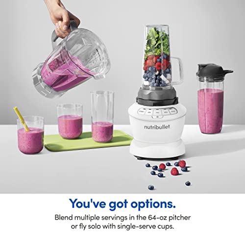 nutribullet Full-Size Blender Combo 1200W - Matte White - Image 7
