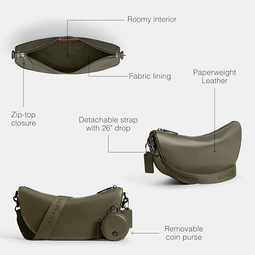 Coach Men's Hall Soft Sling Bag - Versatile Urban Style - Image 3