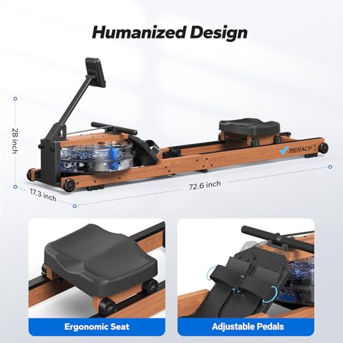 MERACH Foldable Water Rowing Machine for Home - Image 9