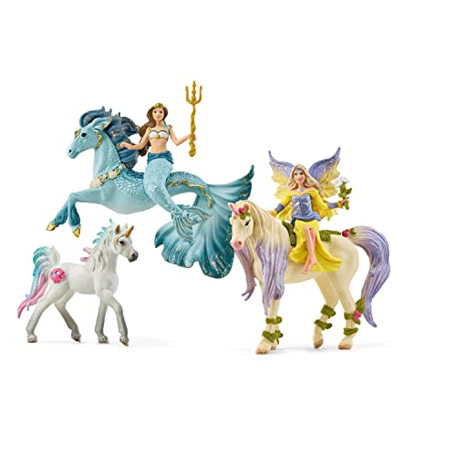 Schleich Bayala 7-Piece Mermaid, Unicorn & Fairy Toy Playset - Image 2