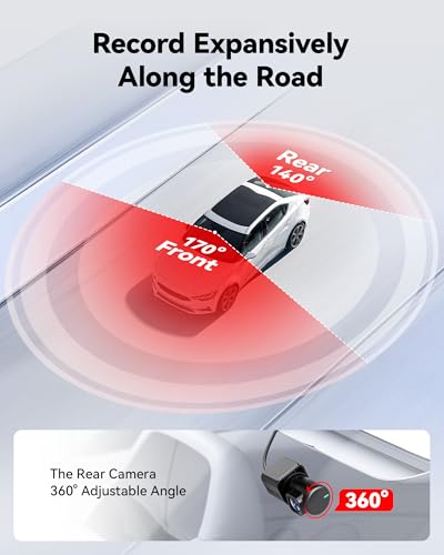 REDTIGER 4K Dual Dash Cam with GPS & Night Vision - Image 3