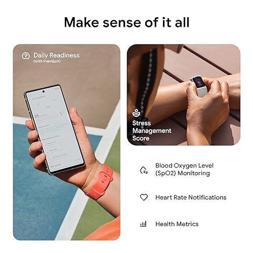 Fitbit Charge 6 Fitness Tracker with Google Apps - Gold/Coral - Image 5