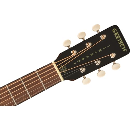 Gretsch Jim Dandy Deltoluxe Dreadnought Acoustic-electric Guitar - Black - Image 6