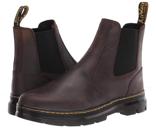 Dr. Martens Unisex Embury Chelsea Boot - Dark Brown Crazy Horse - Image 5