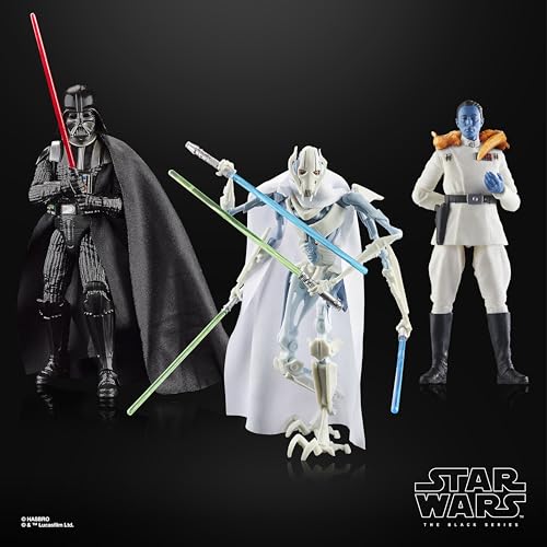STAR WARS Black Series 3-Pack Darth Vader, Thrawn, & Grievous Collectibles - Image 4
