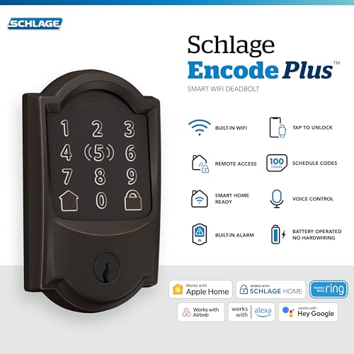 Schlage BE499WB Encode Plus WiFi Deadbolt Smart Lock - Image 2