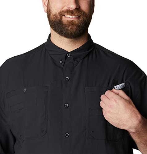 Columbia Men's PFG Tamiami II Short Sleeve Fishing Shirt - Black - XX-Large - Image 7