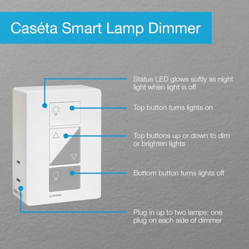 Lutron Caseta Smart Lamp Dimmer Switch for Floor and Table Lamps - Image 8
