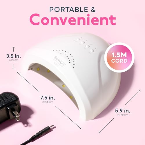 SUNUV 48W UV LED Nail Lamp with Smart Timer - Image 5